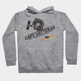 Fishing Reel for Fishing at Cape Hatteras, North Carolina Hoodie